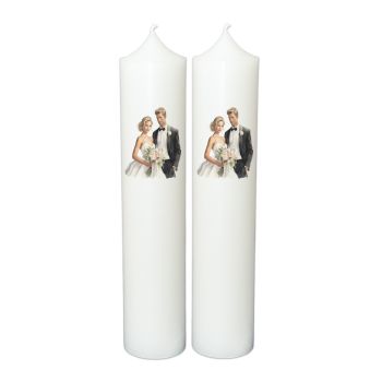 Set Lumanari Nunta Personalizate, model NP016