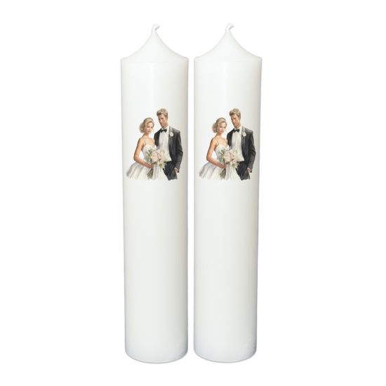 Set Lumanari Nunta Personalizate, model NP016