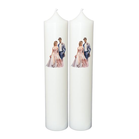Set Lumanari Nunta Personalizate, model NP019