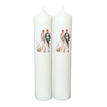 Set Lumanari Nunta Personalizate, model NP024