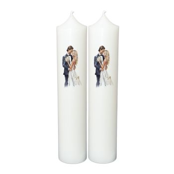 Set Lumanari Nunta Personalizate, model NP035