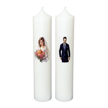 Set Lumanari Nunta Personalizate, model NP039