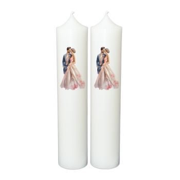 Set Lumanari Nunta Personalizate, model NP037