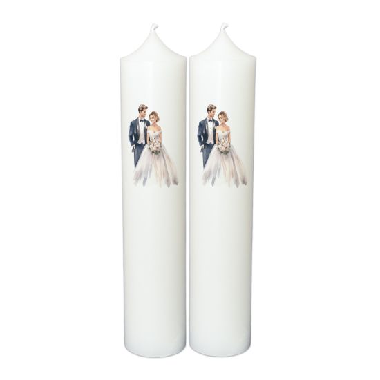 Set Lumanari Nunta Personalizate, model NP036