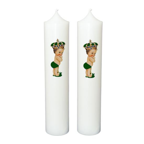 Lumanare botez personalizata, model BP 04