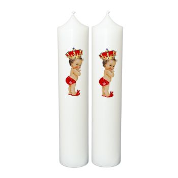 Lumanare botez personalizata, model BP 012