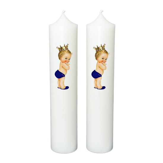 Lumanare botez personalizata, model BP 021
