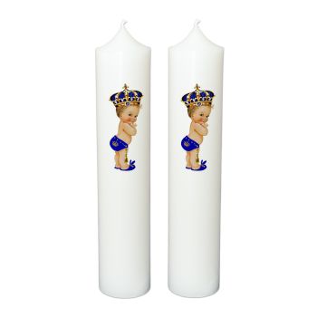 Lumanare botez personalizata, model BP 027