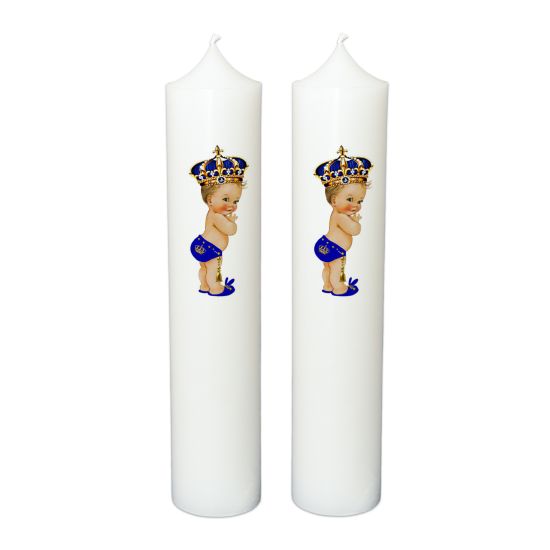 Lumanare botez personalizata, model BP 027