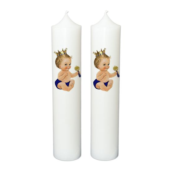 Lumanare botez personalizata, model BP 028