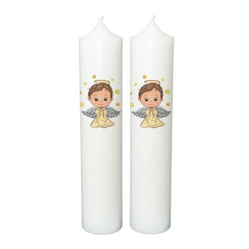 Lumanare botez personalizata, model BP 051