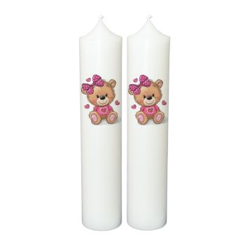 Lumanare botez personalizata, model BP 054