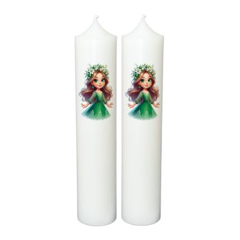 Lumanare botez personalizata, model BP057