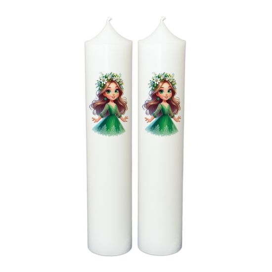 Lumanare botez personalizata, model BP057