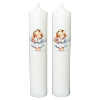 Lumanare botez personalizata, model BP 059