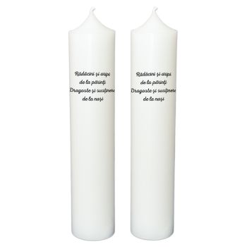 Lumanare botez personalizata, model BP 064