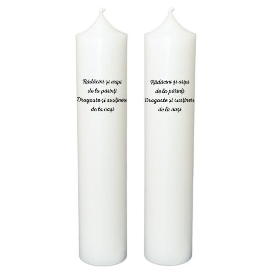Lumanare botez personalizata, model BP 064