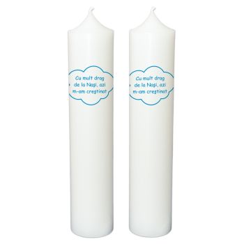 Lumanare botez personalizata, model BP 065