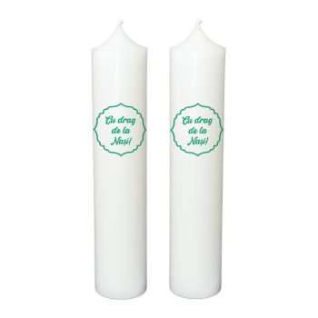Lumanare botez personalizata, model BP 070