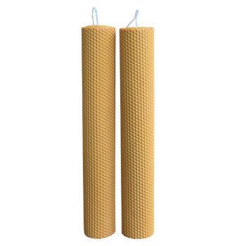 Lumanare Nunta -Botez Ceara Naturala Orange F018