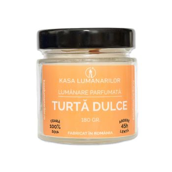 Lumanare parfumata din soia,Turta Dulce  ,cu fitil de...