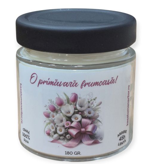 Lumanare parfumata din soia, O primavara...