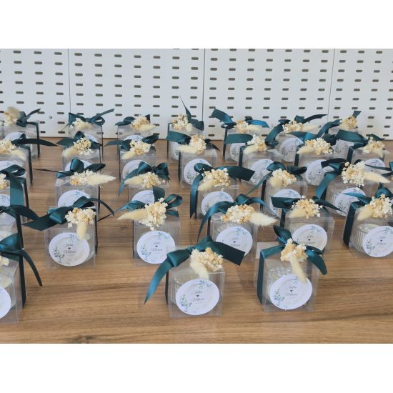Marturie nunta/ botez mini boboniera cu perle