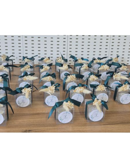 Marturie nunta/ botez mini boboniera cu perle