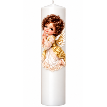Lumanare botez personalizata, model BP 073