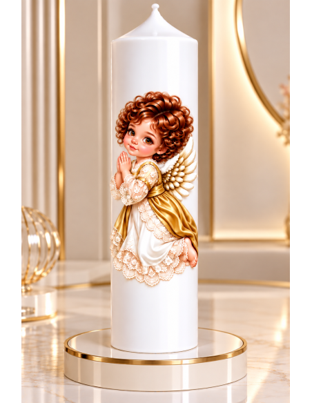 Lumanare botez personalizata, model BP 073
