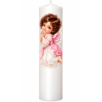 Lumanare botez personalizata, model BP 075