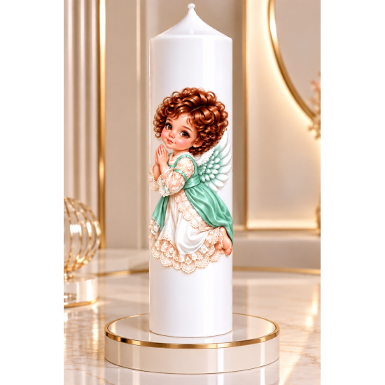 Lumanare botez personalizata, model BP 079