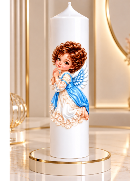 Lumanare botez personalizata, model BP 076