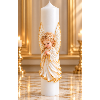 Lumanare botez personalizata, model BP 080 2