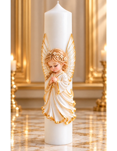Lumanare botez personalizata, model BP 080