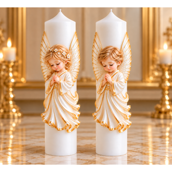 Lumanare botez personalizata, model BP 081 2