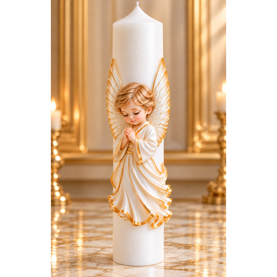 Lumanare botez personalizata, model BP 081