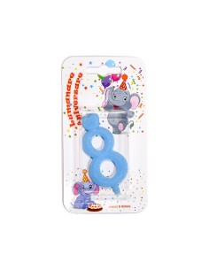 Lumanare cifra 8 Blue