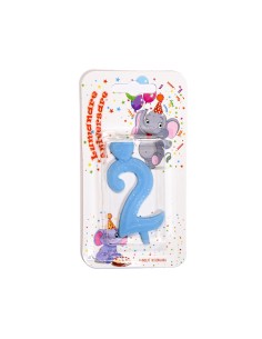 Lumanare cifra 2 Blue