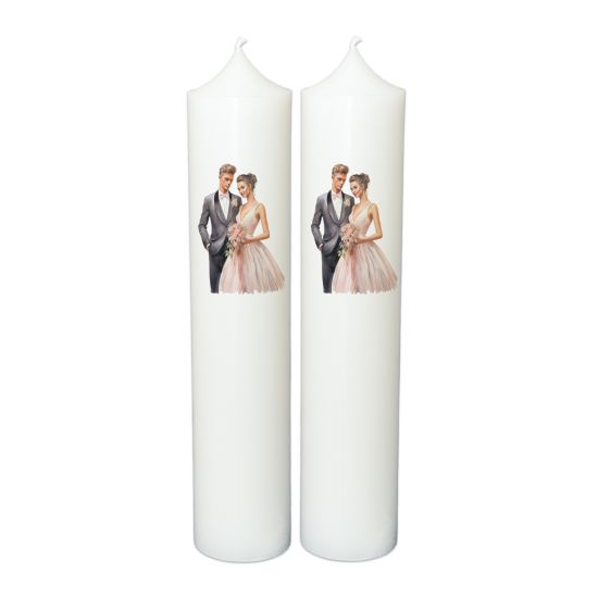 Set Lumanari Nunta Personalizate, model NP07
